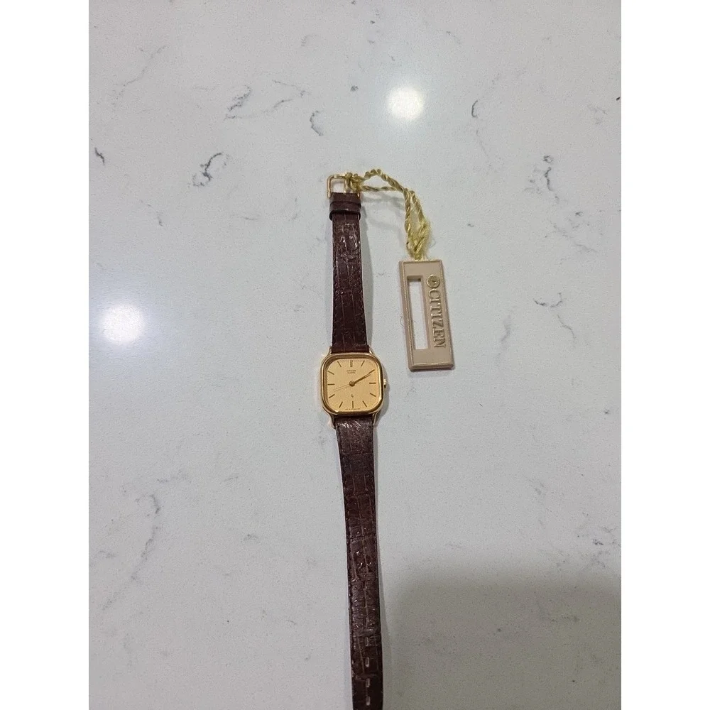 VTG Citizen Quartz Watch 4031 Men Gold Tone Oval